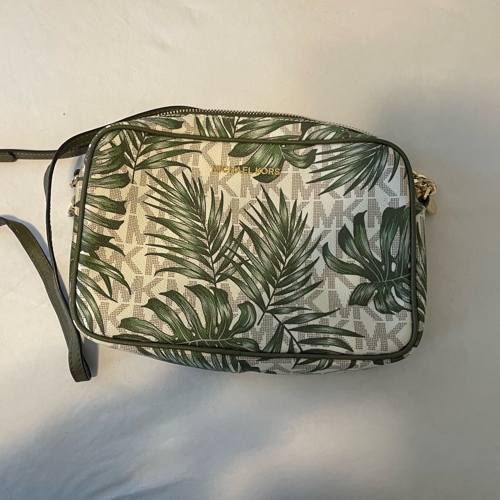 MK Crossbody, Logo & Palms